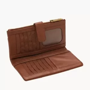 Fossil Cora Clutch Brown