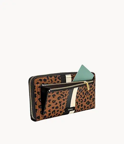 fossil_logan_rfid_zip_around_clutch_cheetah_SL6354989_main_sultanstore_3 Fossil Logan RFID Zip Around Clutch Cheetah