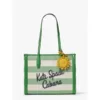 kate spade Market Cabana Canvas Medium Tote Green Multi