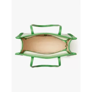 kate spade Market Cabana Canvas Medium Tote Green Multi