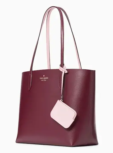 Kate Spade Ava Reversible Tote Deep Berry
