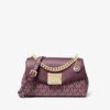 Michael kors Lita Small Two-Tone Logo and Leather Crossbody Bag Bordeaux Multi