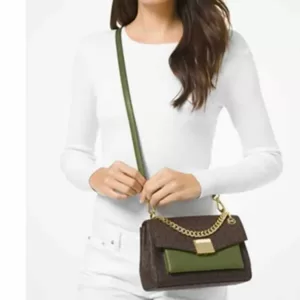 Michael Kors Lita Medium Crossbody Bag Light Sage