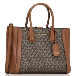 Michael Kors Kali Medium Satchel With Ipad Case Brown