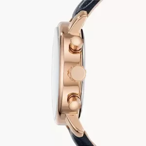 Fossil Rhett Chronograph Navy Leather Watch