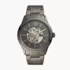 Fossil 48mm Flynn Automatic Gunmetal Stainless Steel Watch