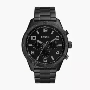 Brox Multifunction Black Stainless Steel Watch