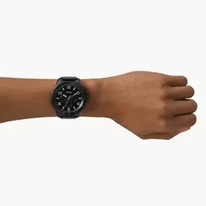 Brox Multifunction Black Stainless Steel Watch