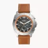Privateer Sport Chronograph Brown Leather Watch