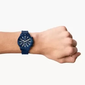 Fossil Bannon Multifunction Blue Stainless Steel Watch