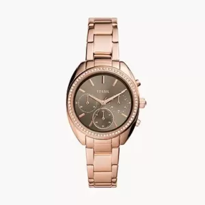 Fossil Vale Chronograph Rose Gold-Tone Stainless Steel Watch