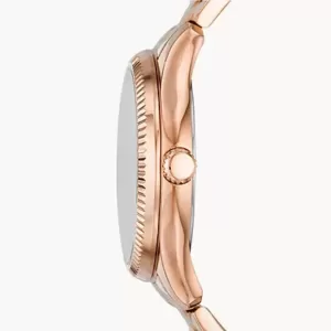 Fossil Rye Multifunction Rose Gold-Tone Stainless Steel Watch