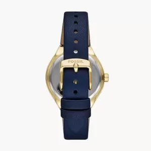 Fossil Eevie Multifunction Blue Leather Watch