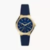 Fossil Eevie Multifunction Blue Leather Watch