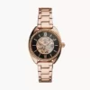 Fossil Vale Automatic Rose Gold-Tone Stainless Steel Watch