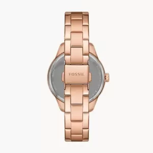 Fossil Rye Automatic Rose Gold-Tone Stainless Steel Watch