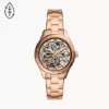Fossil Rye Automatic Rose Gold-Tone Stainless Steel Watch