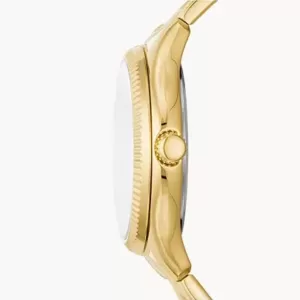 Rye Multifunction Gold-Tone Stainless Steel Watch