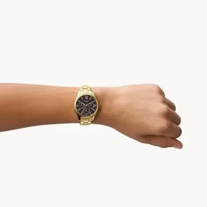 Rye Multifunction Gold-Tone Stainless Steel Watch