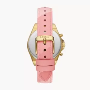 Fossil Modern Courier Chronograph Pink Leather Watch