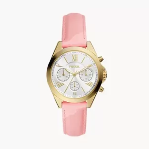 Fossil Modern Courier Chronograph Pink Leather Watch