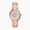 Fossil Eevie Automatic Rose Gold-Tone Stainless Steel Watch