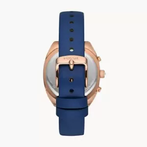 Fossil Vale Chronograph Blue Leather Watch