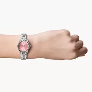 Fossil Rye Three-Hand Date Stainless Steel Watch