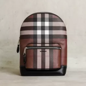 Burberry BURBERRY Check Sling / Cross Body Bag in Birch Brown
