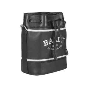 Bally Cleoh XS Leather Bucket Bag Black