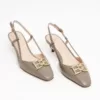 Bally Eva 45mm Slingback Heels Dark Brown