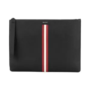 Bally Thalden Clutch Black Red White