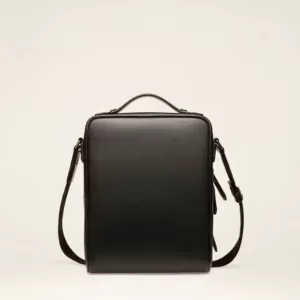 Bally Mackao Recycled Leather Crossbody Bag In Black