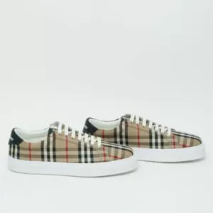 Burberry Vintage Check Low Top Sneakers Archive Beige