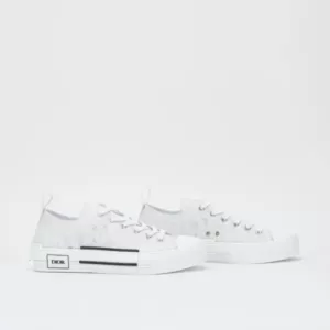 Dior Oblique B23 Low Top Oblique Sneakers White