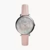 Fossil Jacqueline Three-Hand Date Blush Leather Watch