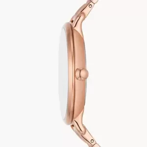 Fossil Jacqueline Three-Hand Date Rose Gold-Tone Stainless Steel Watch