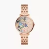 Fossil Jacqueline Three-Hand Date Rose Gold-Tone Stainless Steel Watch