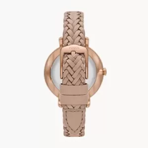 Fossil Jacqueline Three-Hand Date Latte Eco Leather Watch