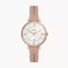 Fossil Jacqueline Three-Hand Date Latte Eco Leather Watch