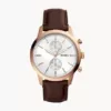 Fossil Townsman Chronograph Java Leather Watch