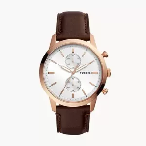 Fossil Townsman Chronograph Java Leather Watch