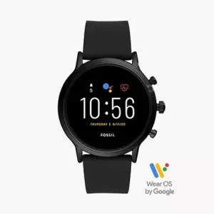 Fossil Gen 5 Smartwatch The Carlyle HR Black Silicone