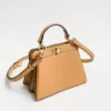 Fendi Peekaboo ISeeU Petite Top Handle Bag Beige
