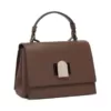 Furla Mini Emma Top Handle Bag Grained Calfskin Praline