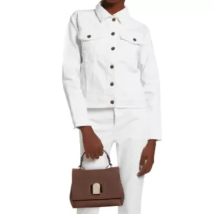 Furla Mini Emma Top Handle Bag Grained Calfskin Praline