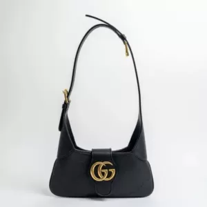 Gucci Aphrodite Small Shoulder Bag Soft Leather Black