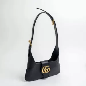 Gucci Aphrodite Small Shoulder Bag Soft Leather Black
