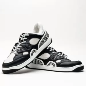 Gucci Basket Sneakers Men White Black