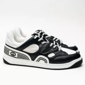 Gucci Basket Sneakers Men White Black